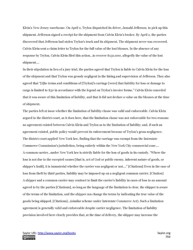 Business Law and the Legal Environment - Page 759